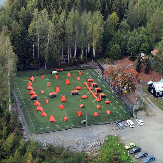 SPARTA paintball Pirkkala ilmakuva