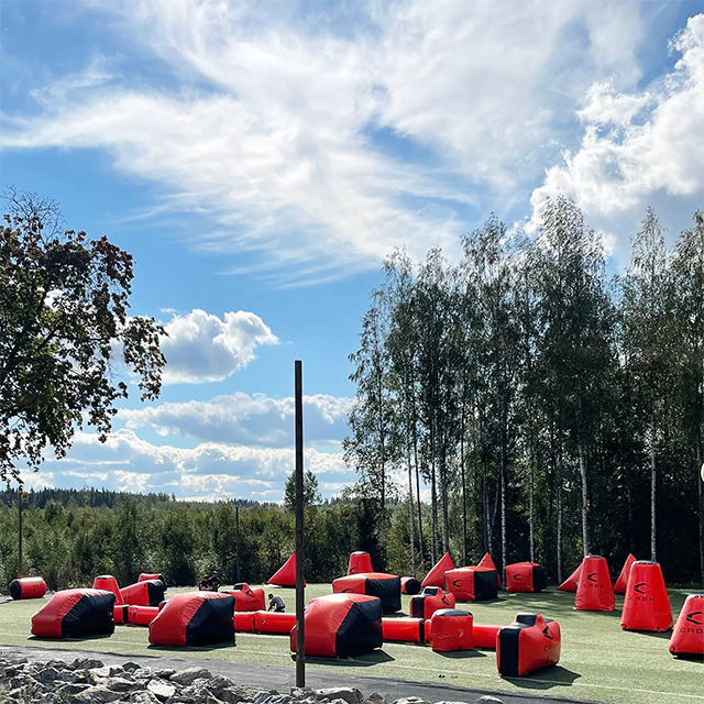 SPARTA paintball Pirkkala kisakenttä sivusta katsottuna