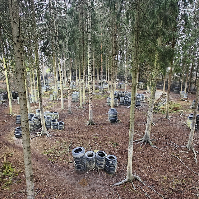 SPARTA paintball Pirkkala rengaskenttä syksyllä